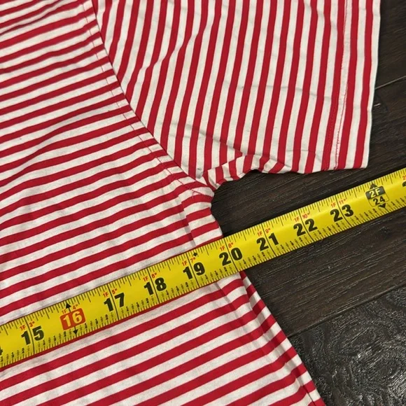 Peter Millar Men’s Polo Shirt Size Medium Red and White Striped - Picture 7 of 7